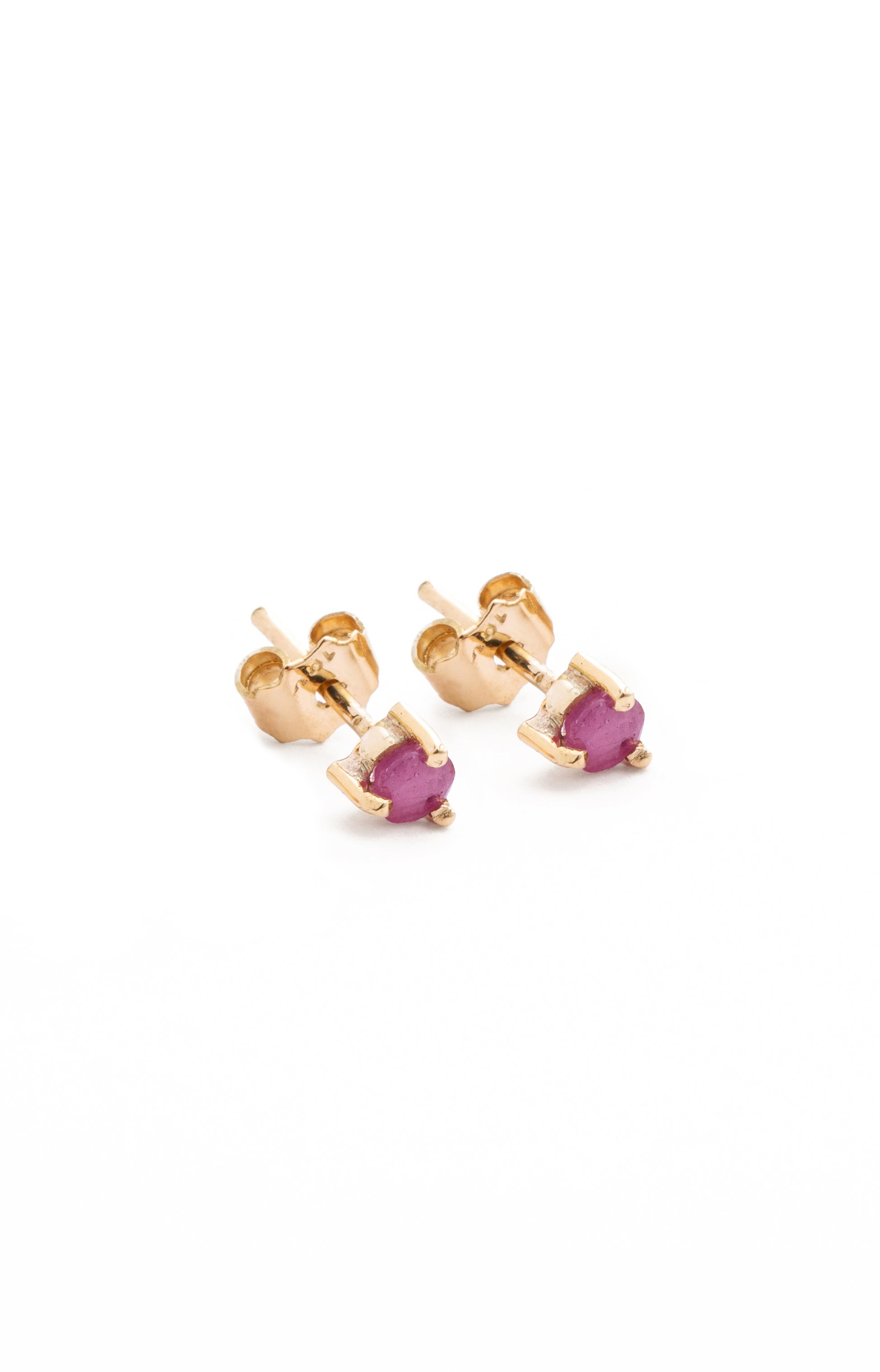 Aretes orión Rubí oro 18k