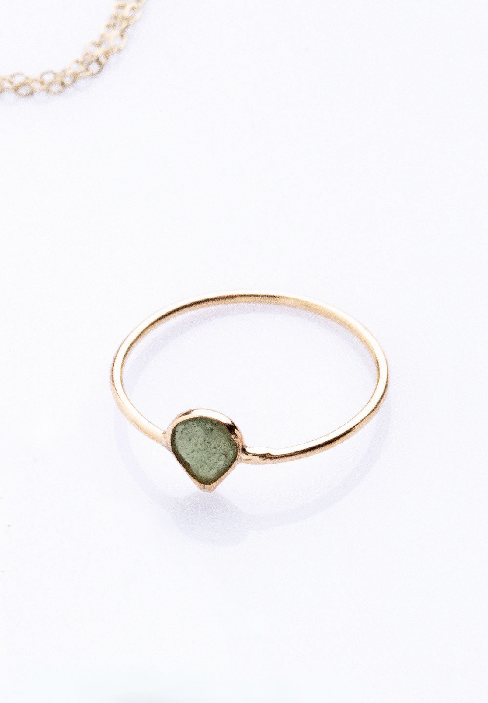 ANILLO GOTA TURMALINA ORO