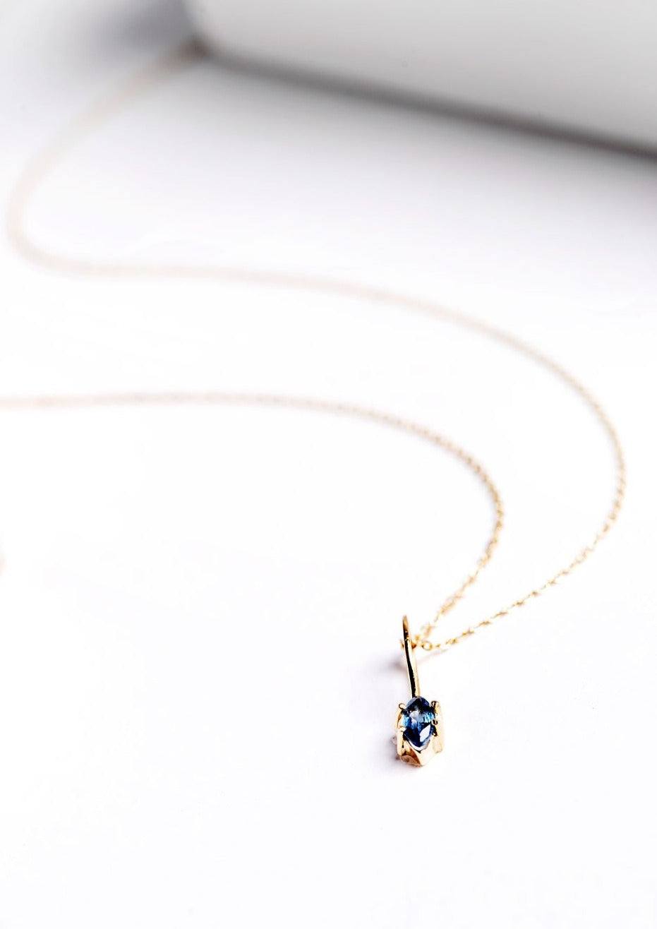 DIJE MARQUESA ZAFIRO AZUL 5MM (A PEDIDO)