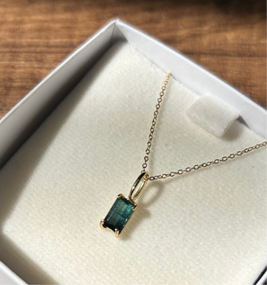 DIJE TURMALINA INDICOLITA ORO 18k