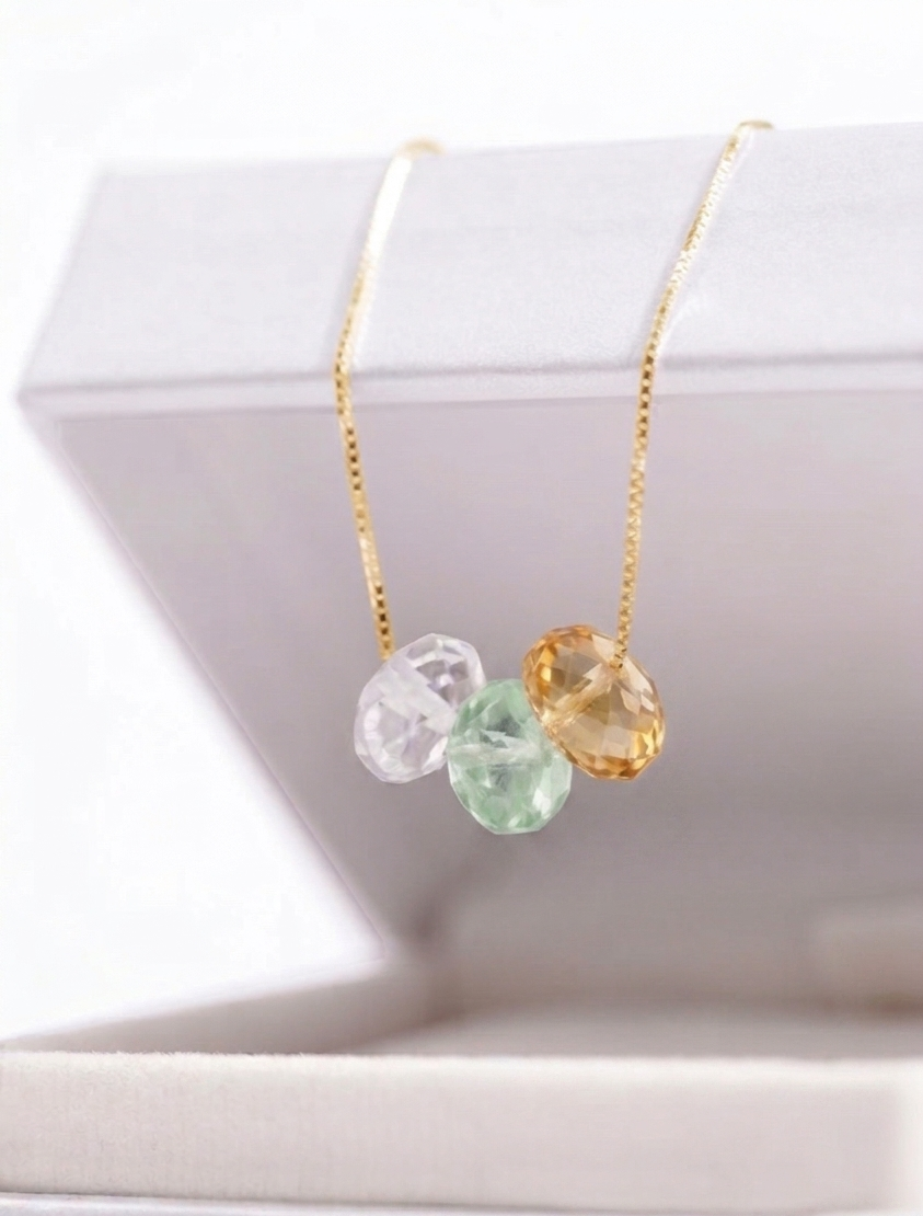 COLLAR TRINA DONAS ORO 18k