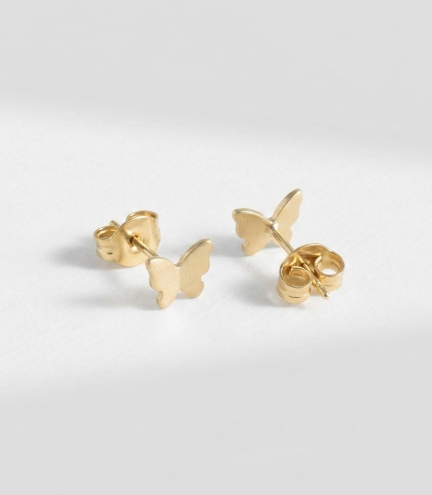 ARETES MARIPOSA Oro 18k (A PEDIDO)