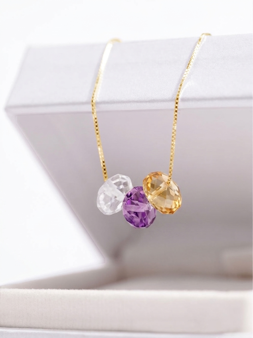 COLLAR TRINA DONAS ORO 18k
