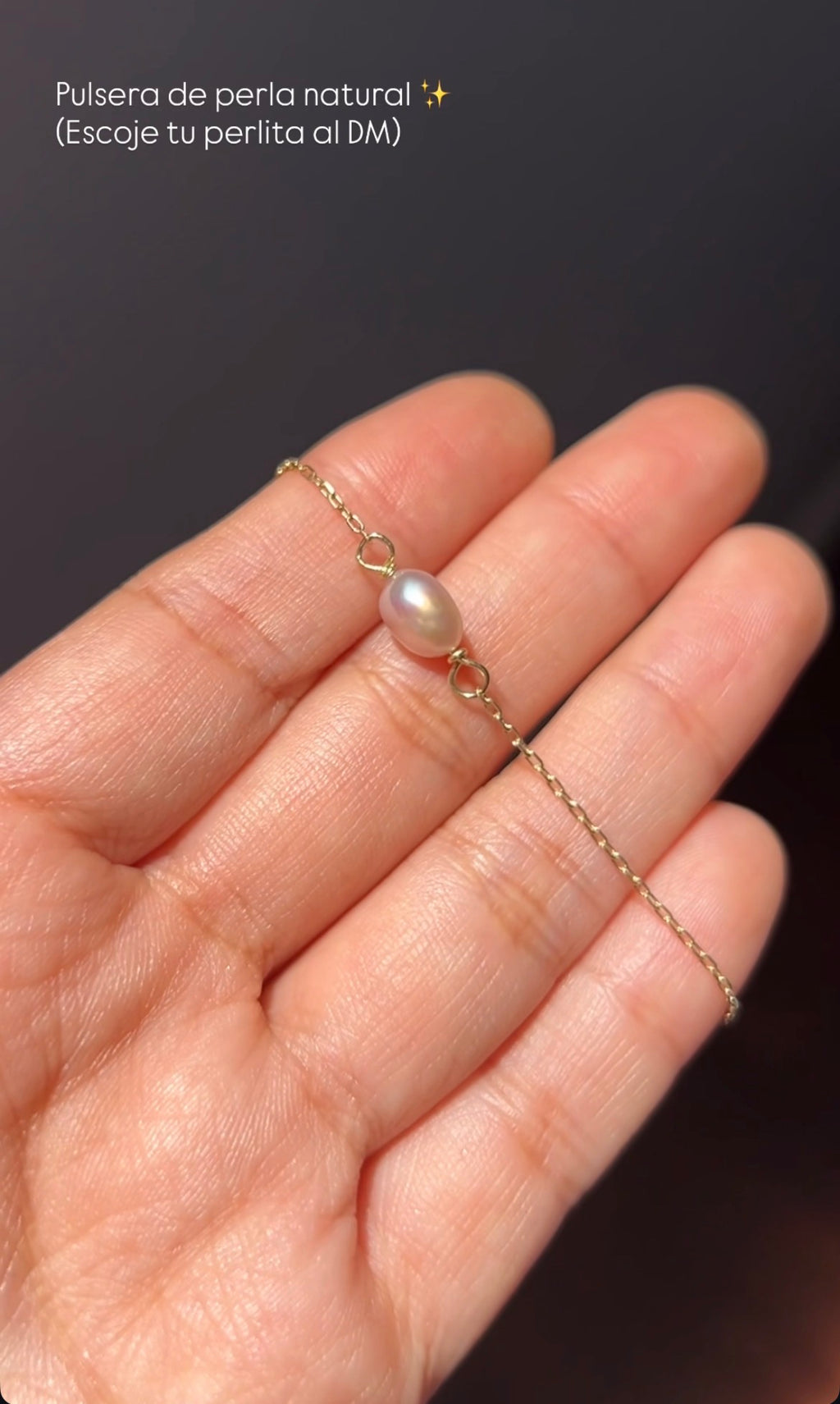 PULSERA PERLA NATURAL ORO 18K