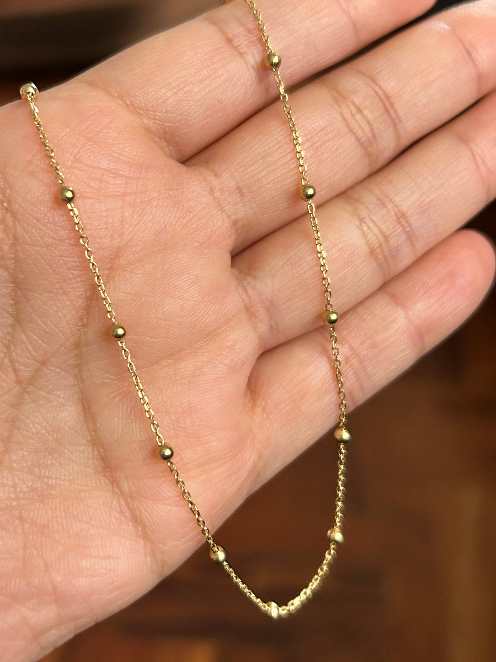 CADENA SOLAR ORO 18K
