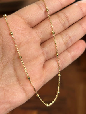 CADENA SOLAR ORO 18K