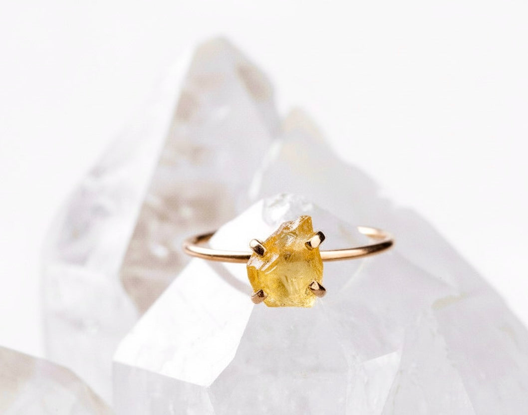 ANILLO BRIGHT CITRINO ORO 18k (A Pedido)