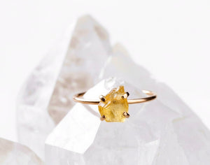 ANILLO BRIGHT CITRINO ORO 18k (A Pedido)