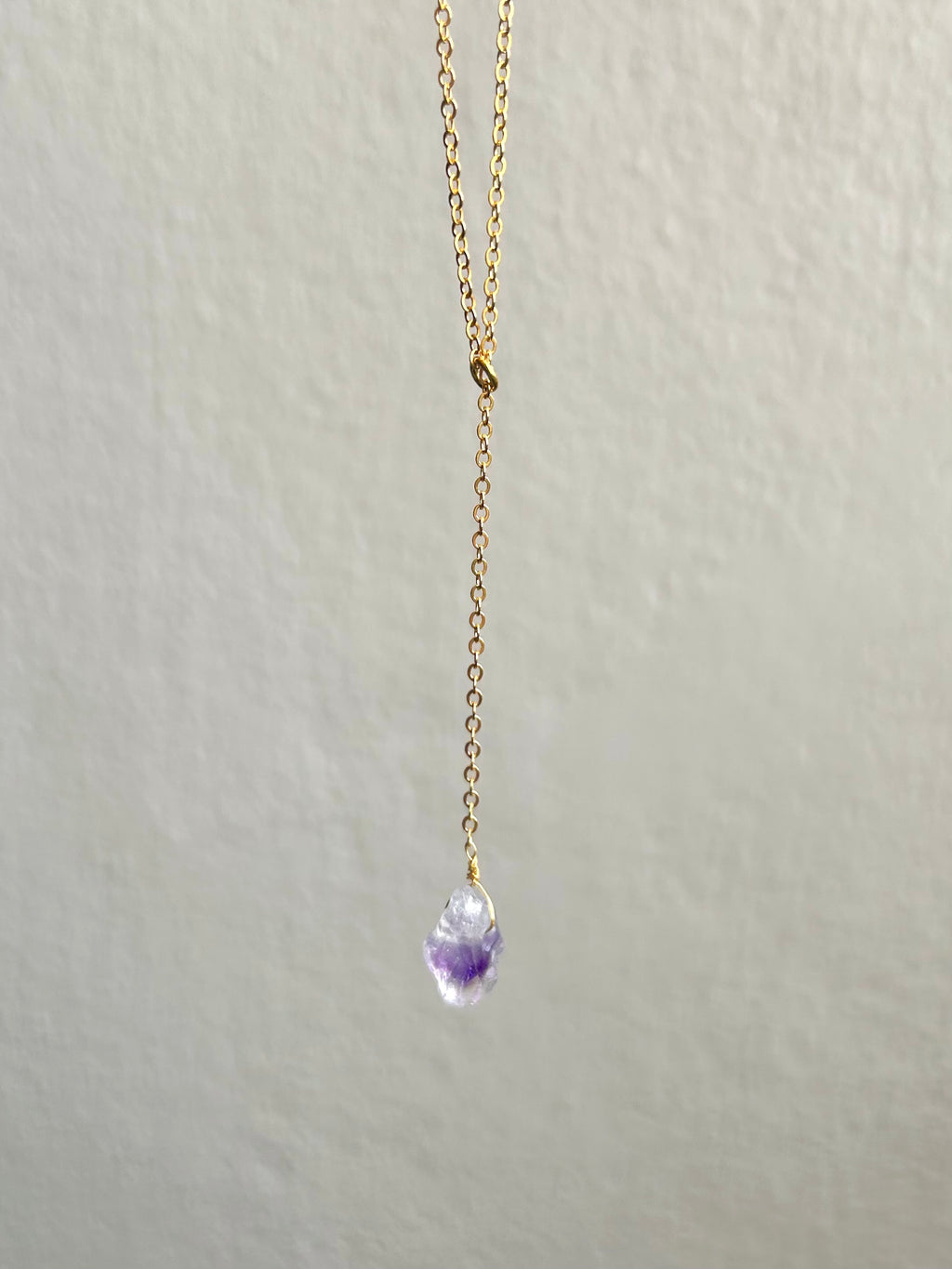 Collar Kiara Amatista dorado