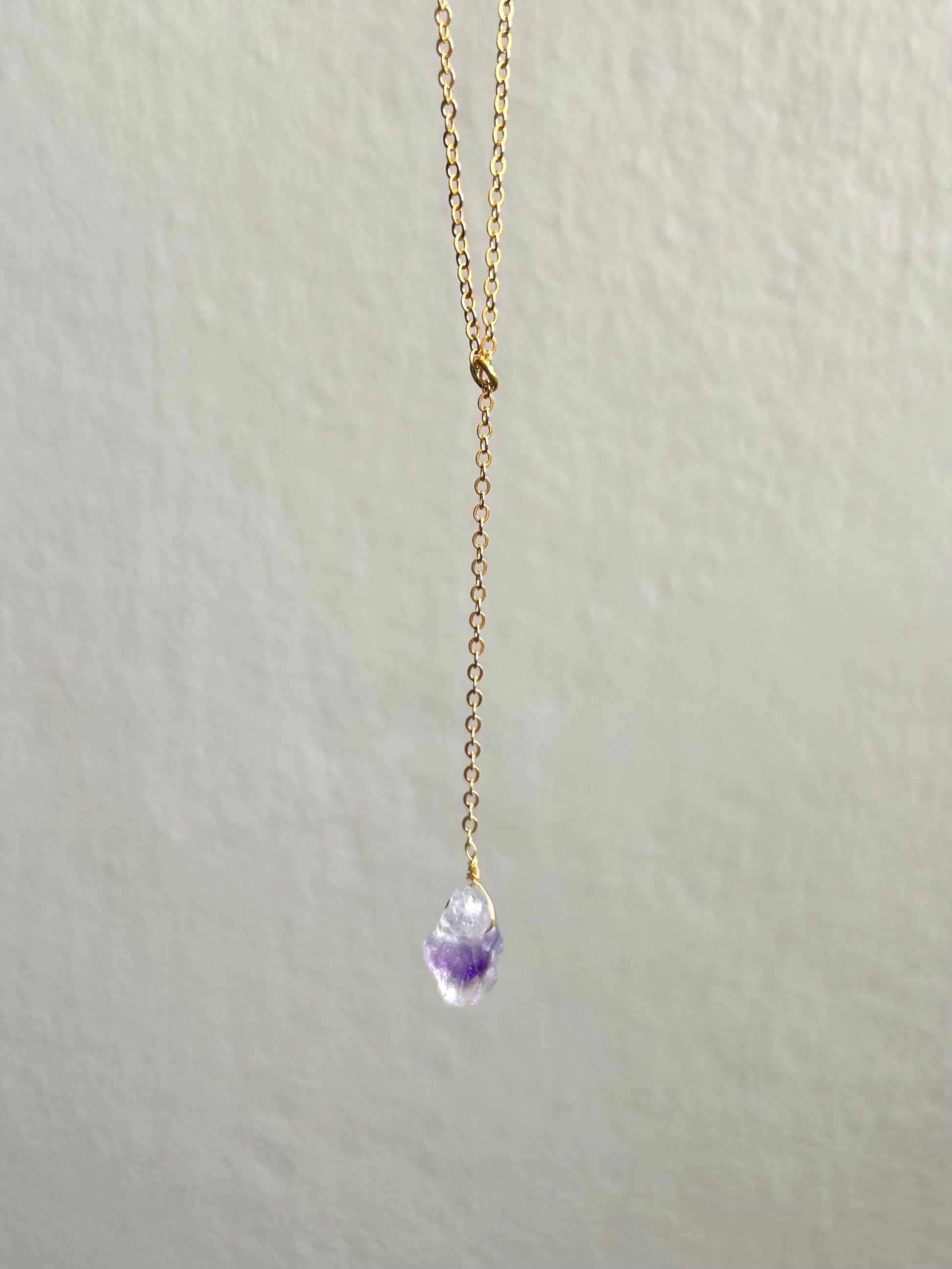 Collar Kiara Amatista dorado