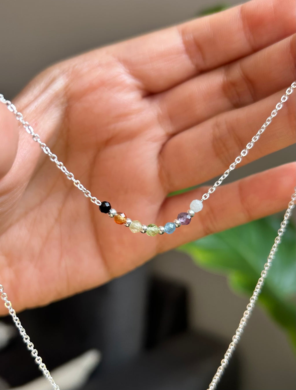 CHOKER KIRA 7 CHAKRAS PLATA