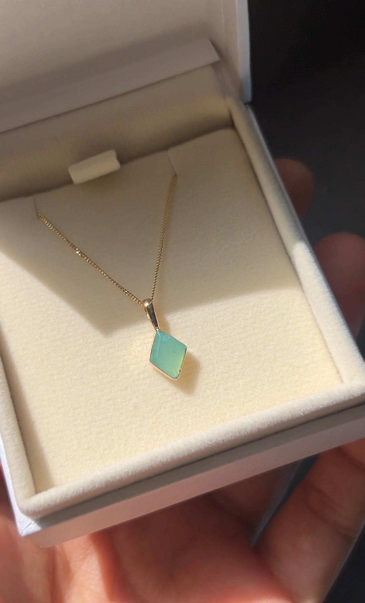 DIJE ROMBO ÓPALO ANDINO ORO 18k