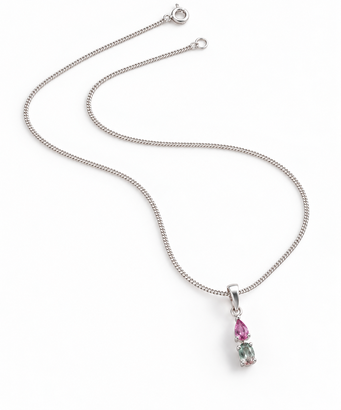 COLLAR DUET ZAFIRO Y TURMALINA