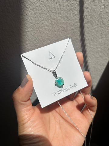 COLLAR ROCK PLATA OPALO ANDINO