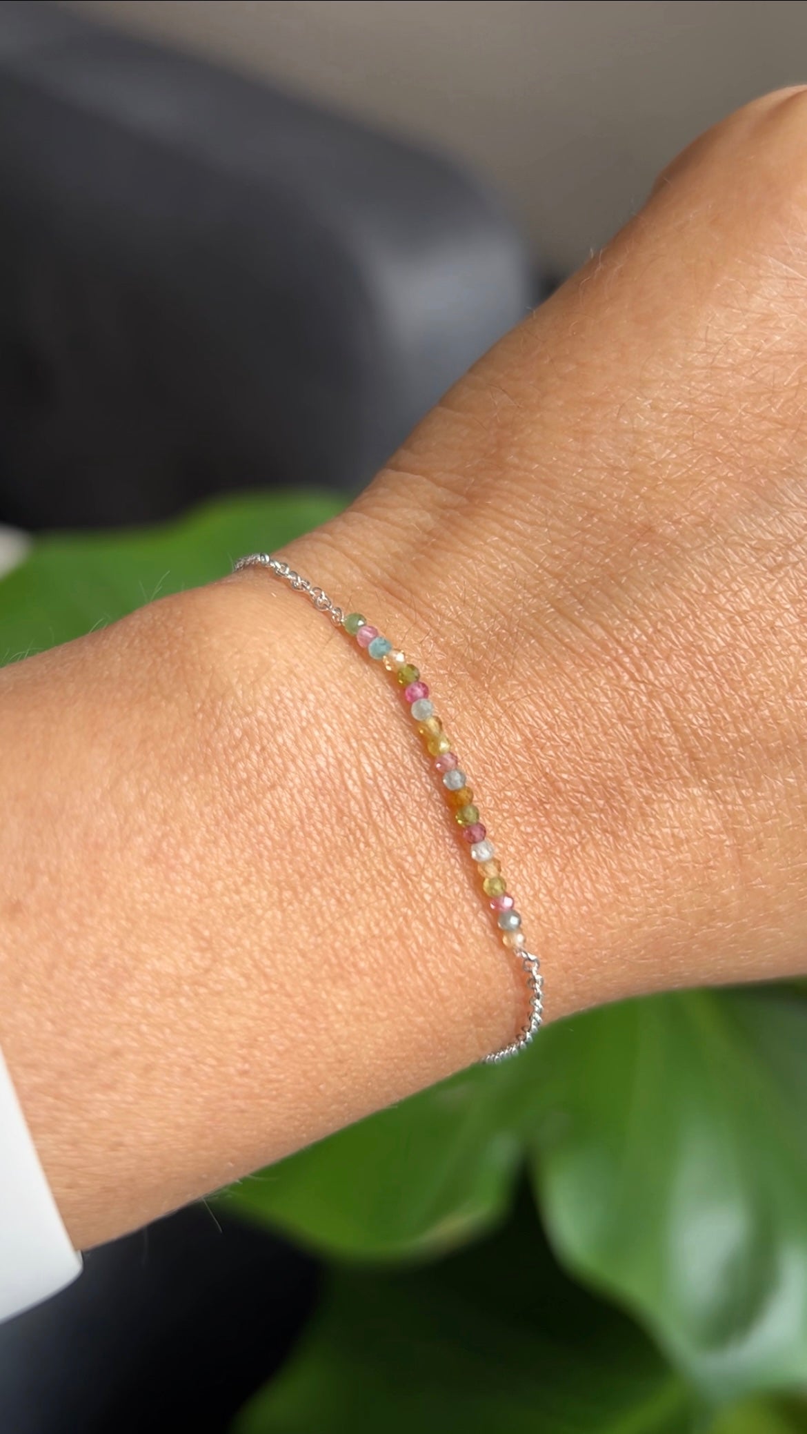 Pulsera mini turmalinas