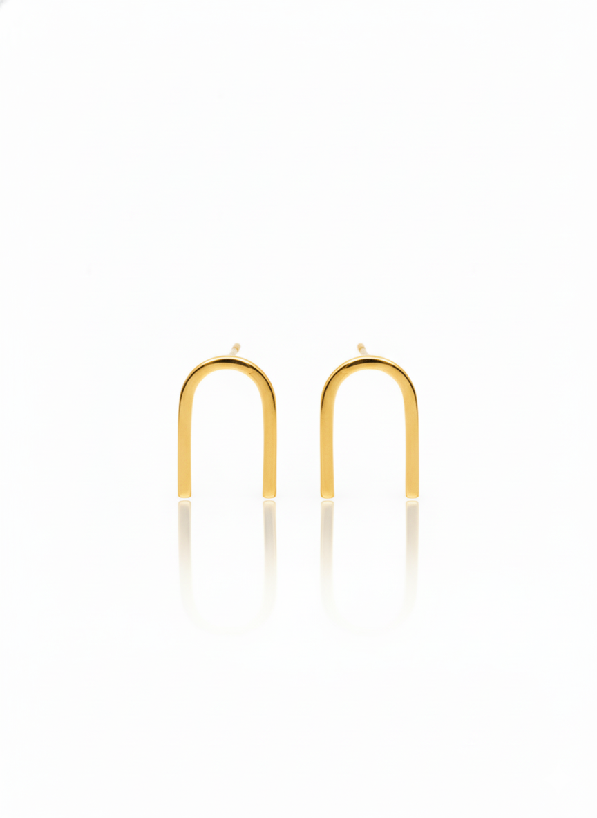 Aretes Arco Dorado