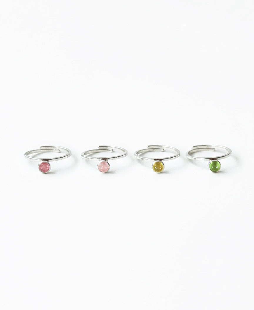 Anillo Ser Plata Turmalina