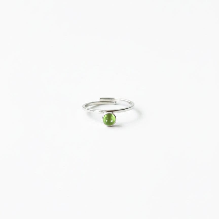 Anillo Ser Plata Turmalina
