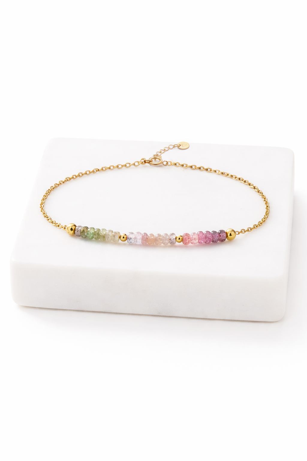 Pulsera Turmalinas Dorado