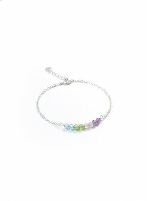 Pulsera Piedritas Pastel
