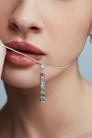 Collar Ser Plata Turmalinas