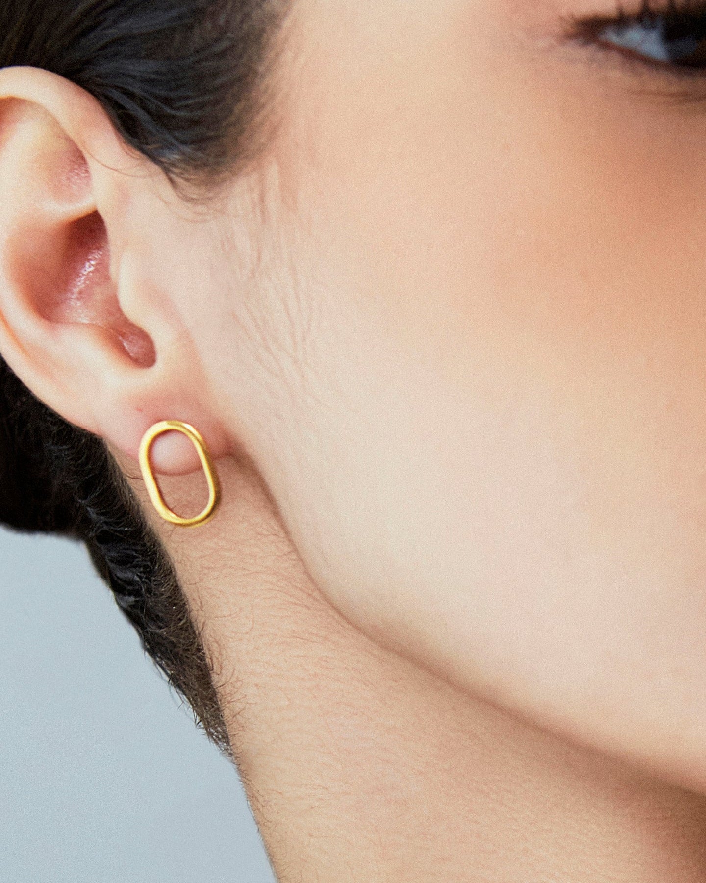 Aretes Clip Dorado
