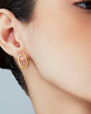 Aretes Clip Dorado