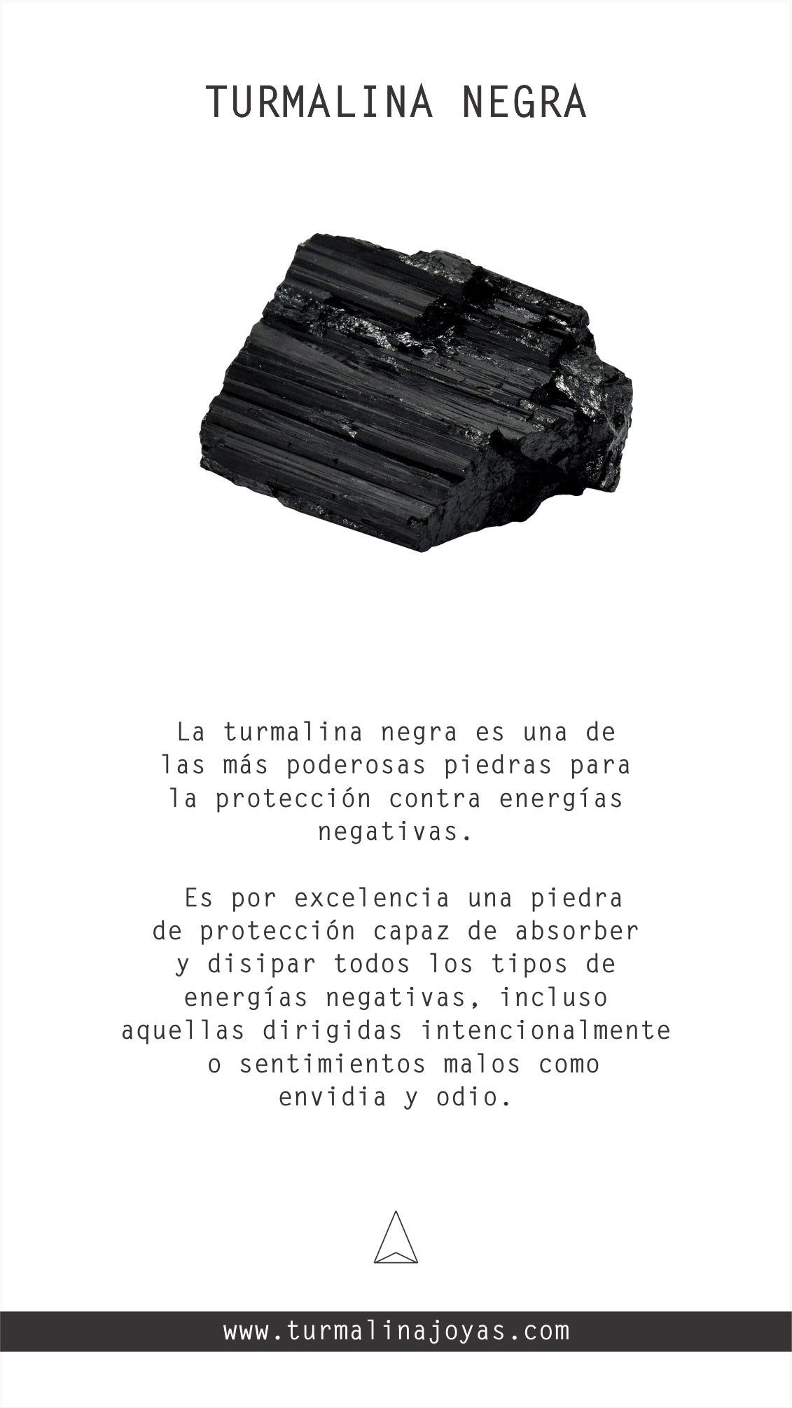 COLLAR TURMALINA NEGRA HOMBRE EN PLATA (A PEDIDO)