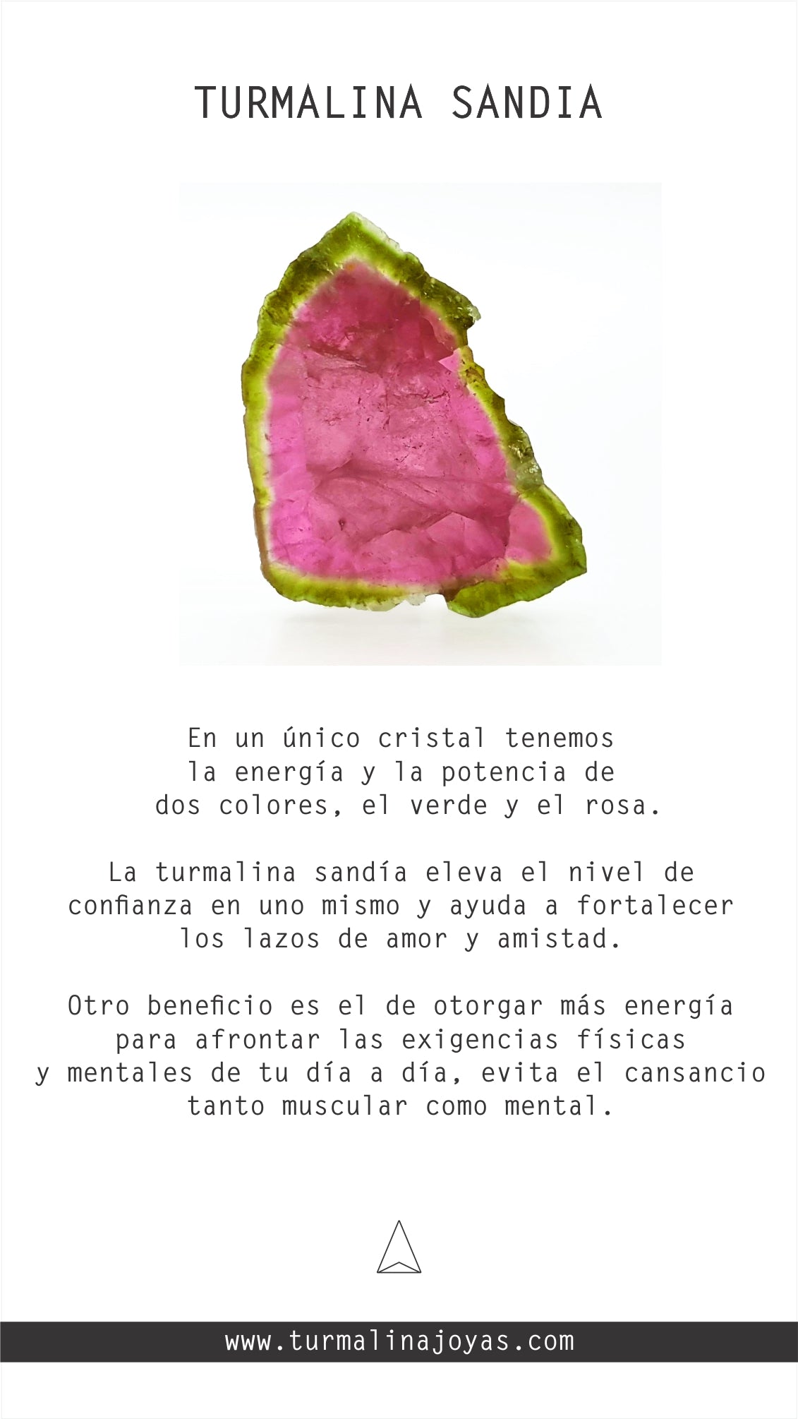 DIJE TURMALINA SANDIA ORO 18K