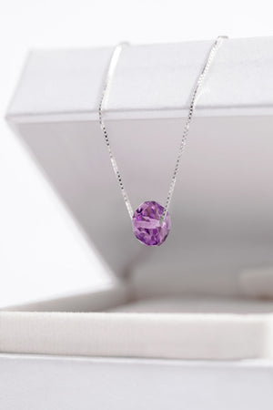 COLLAR DONA FACETADA PLATA