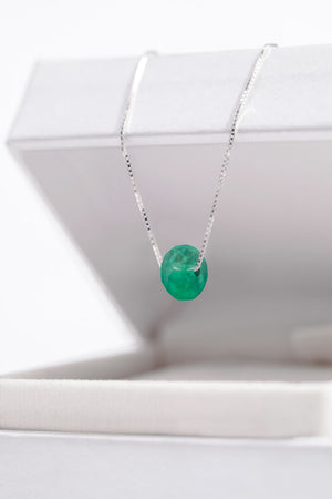COLLAR DONA FACETADA PLATA