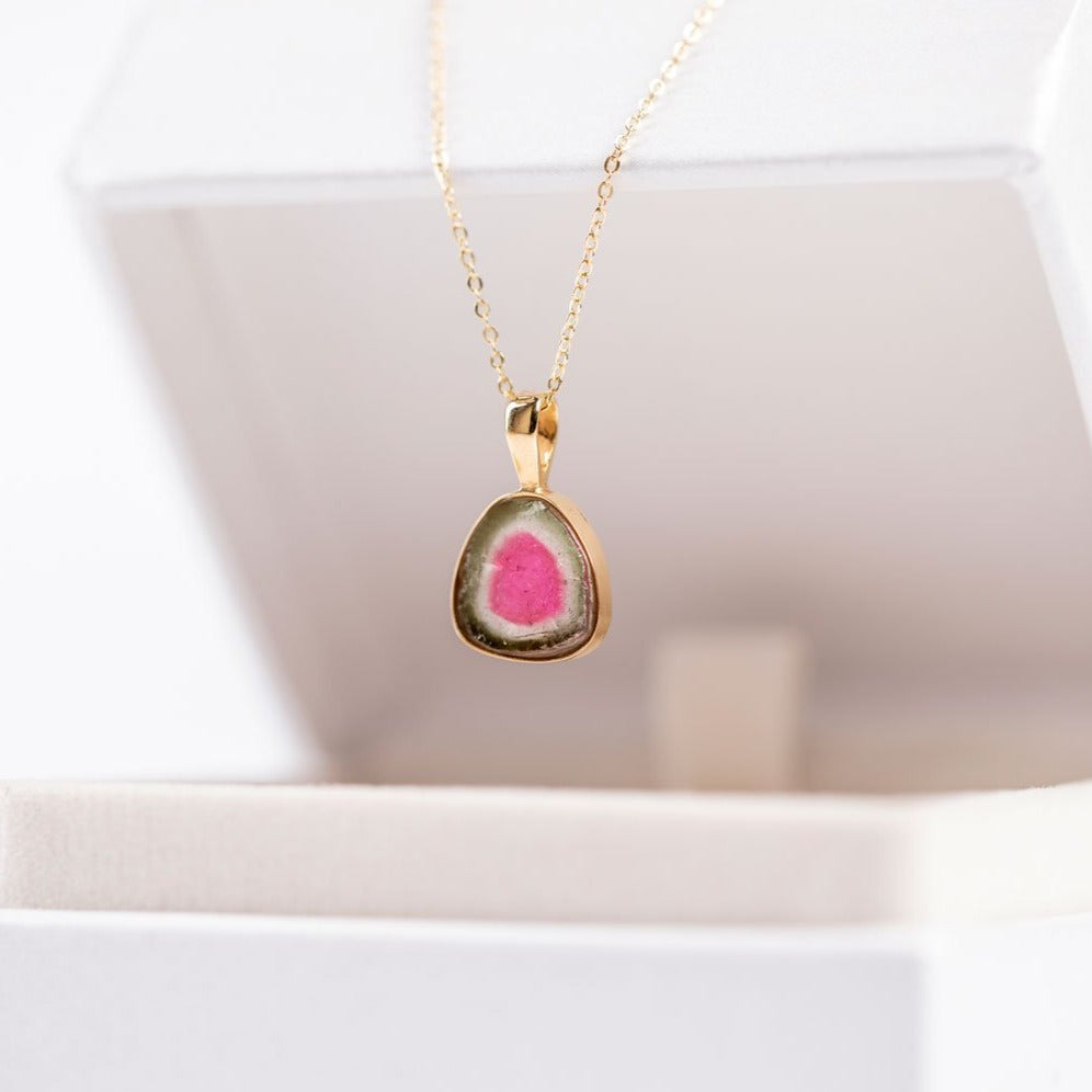 DIJE TURMALINA SANDIA ORO 18K