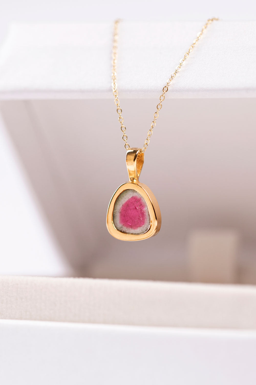 DIJE TURMALINA SANDIA ORO 18K