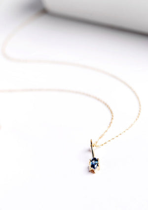 DIJE MARQUESA ZAFIRO AZUL  5MM (A PEDIDO)