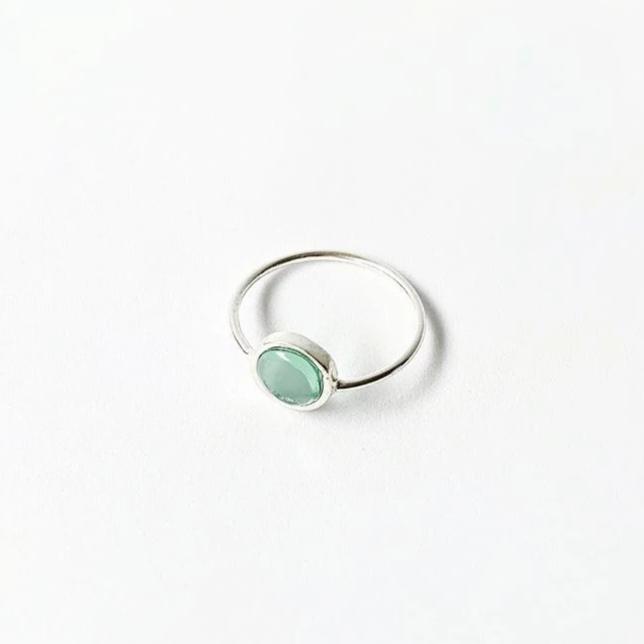 ANILLO CRISTAL PLATA