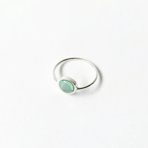 ANILLO CRISTAL PLATA